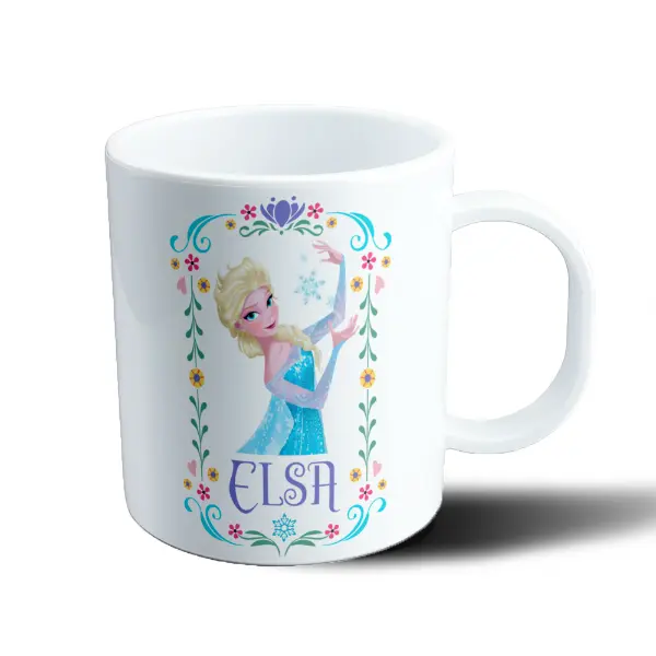 Taza de Plástico Frozen Elsa Copos de Nieve