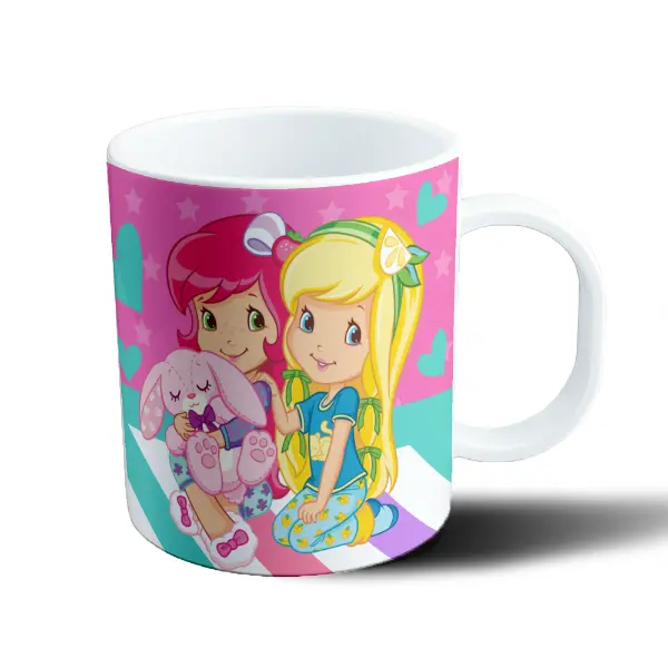 Taza de Plástico Frutillita y Amiga con Conejito