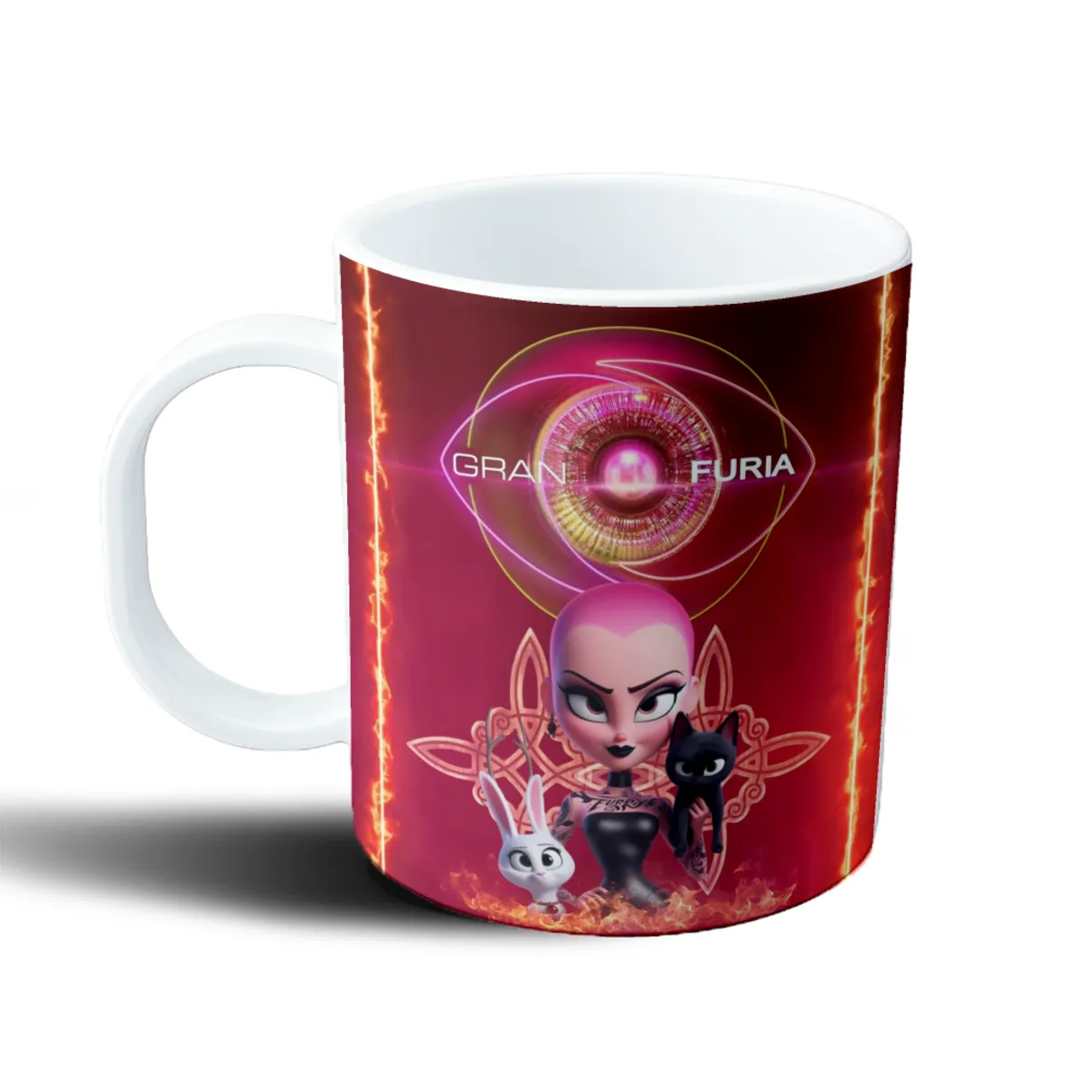 Taza de Plástico Furia Gran Furia Personaje con Gato y Conejo - vista 2