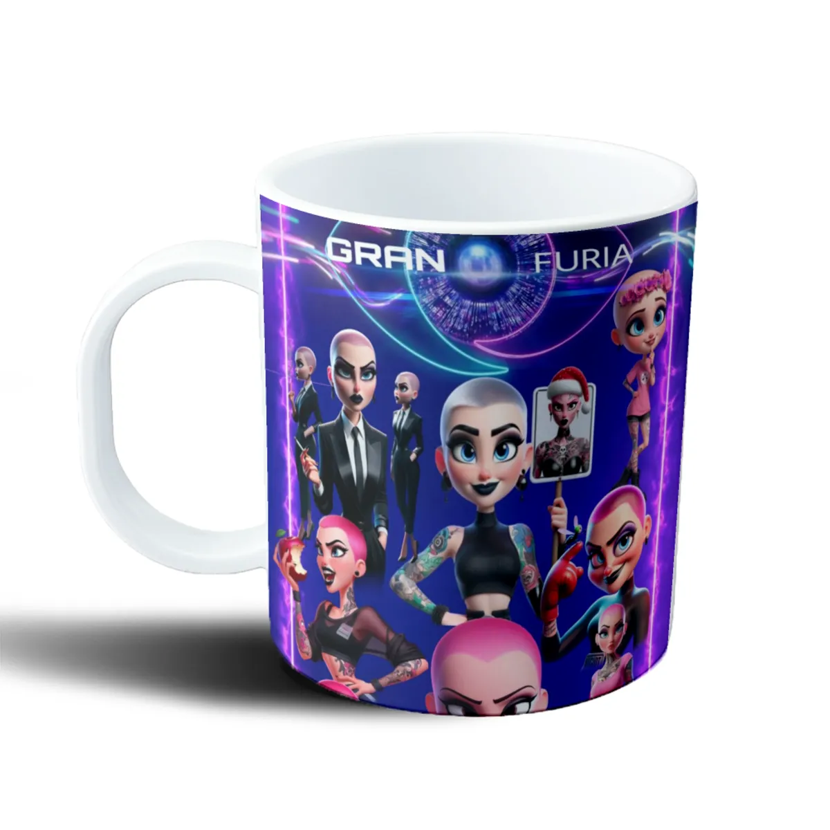 Taza de Plástico Furia Gran Furia Personajes Tatuadas - vista 2