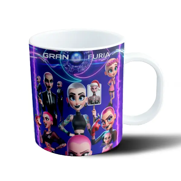 Taza de Plástico Furia Gran Furia Personajes Tatuadas