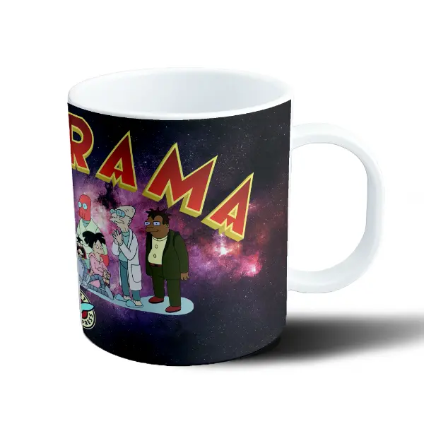 Taza de Plástico Futurama Planet Express Tripulación