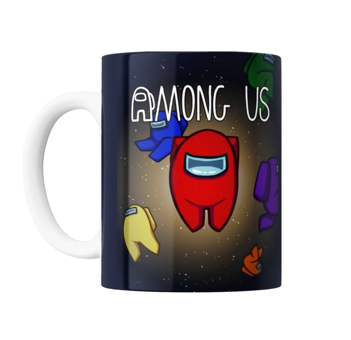 Taza de Cerámica Among Us Tripulantes Rojo Azul Amarillo Verde Morado - vista 2