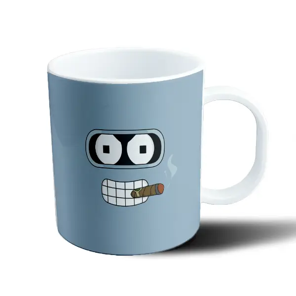 Taza de Plástico Futurama Bender con Cigarro
