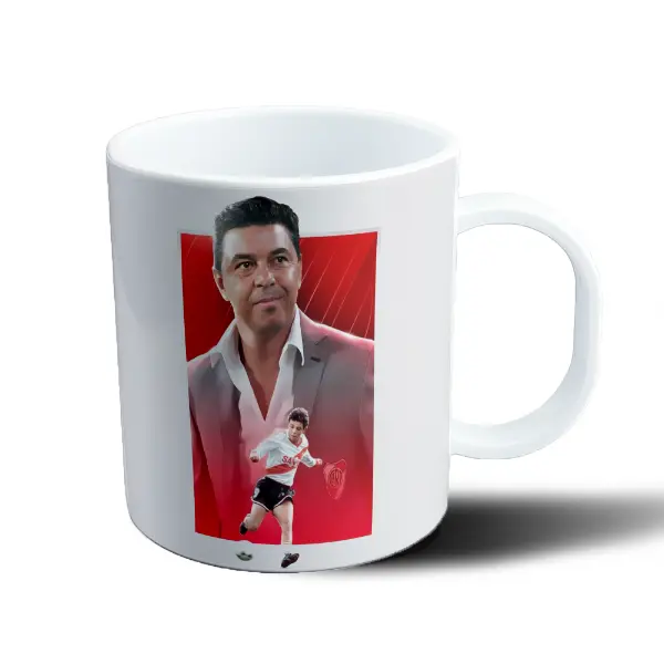 Taza de Plástico Gallardo River Plate Jugador y Técnico