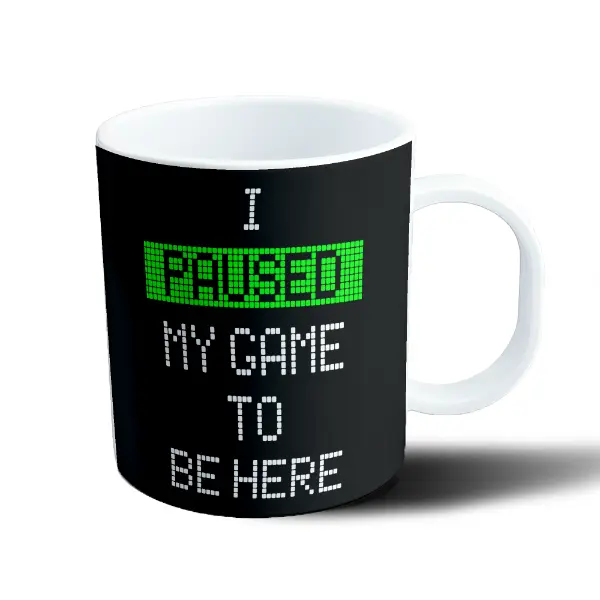 Taza de Plástico Gamer I Paused My Game To Be Here