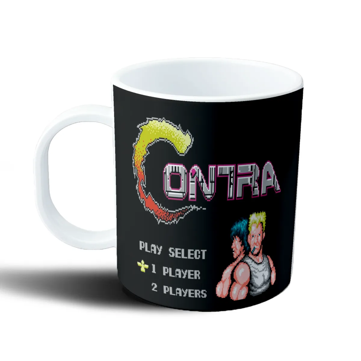 Taza de Plástico Contra Menú Principal 1 Player 2 Players - vista 2