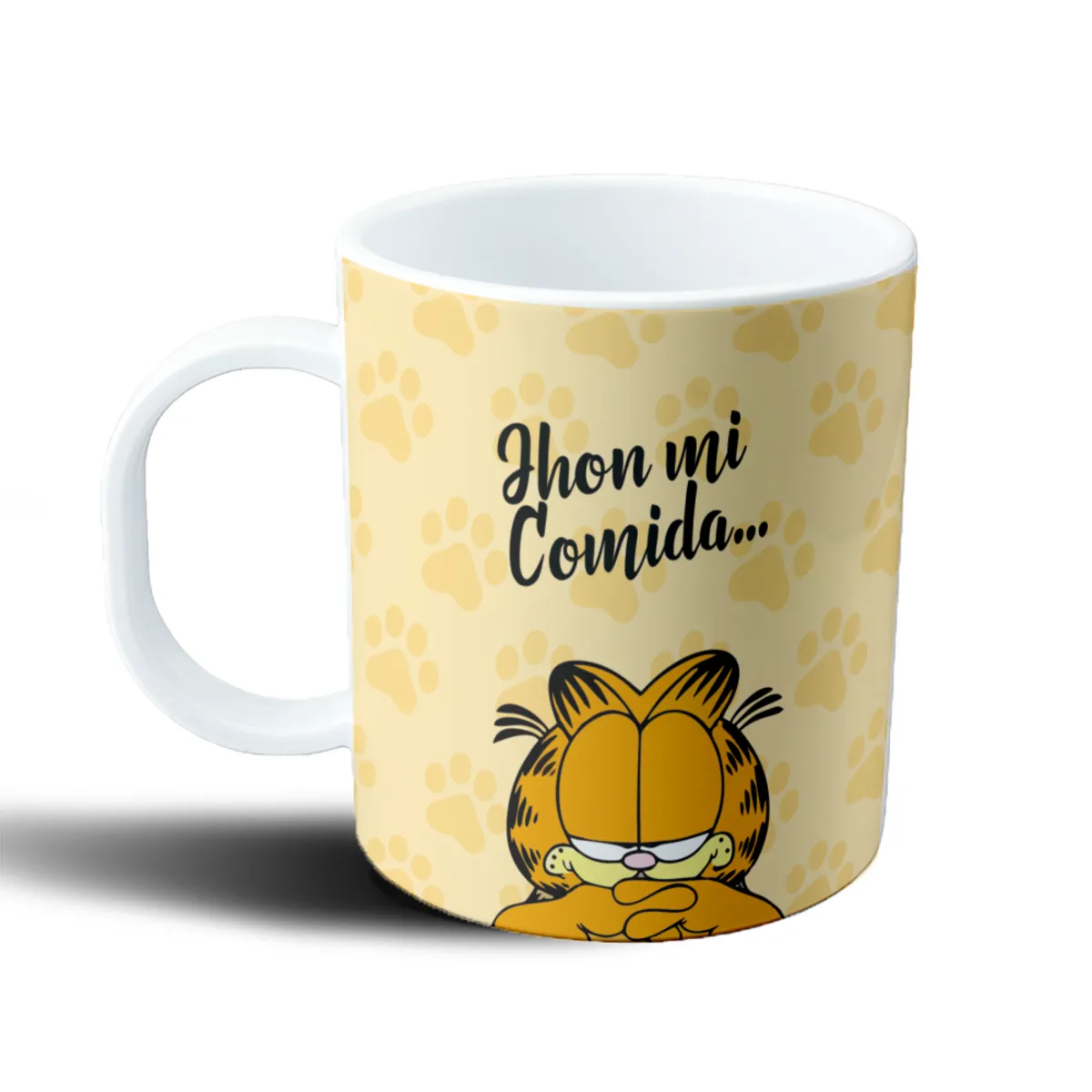 Taza de Plástico Garfield Mi Comida Jhon - vista 2