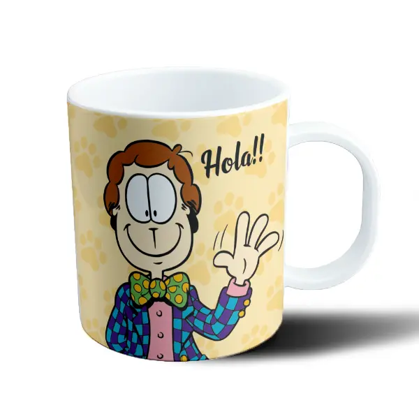 Taza de Plástico Garfield Mi Comida Jhon