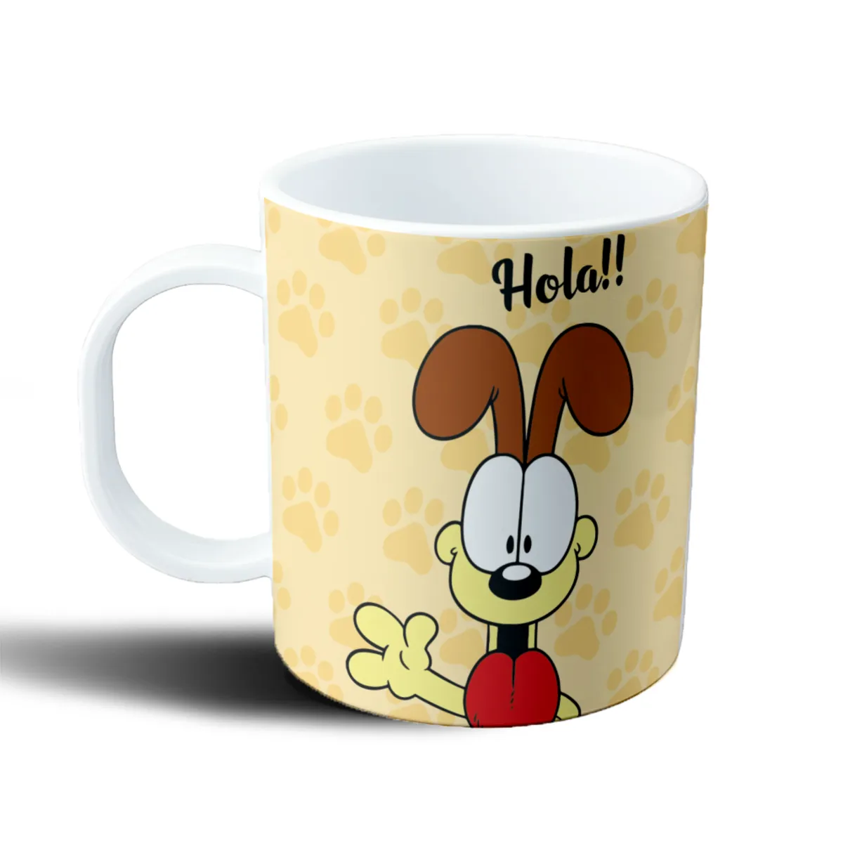 Taza de Plástico Garfield Odie Saludando - vista 2