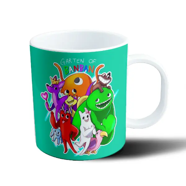 Taza de Plástico Garten of Banban Personajes Coloridos