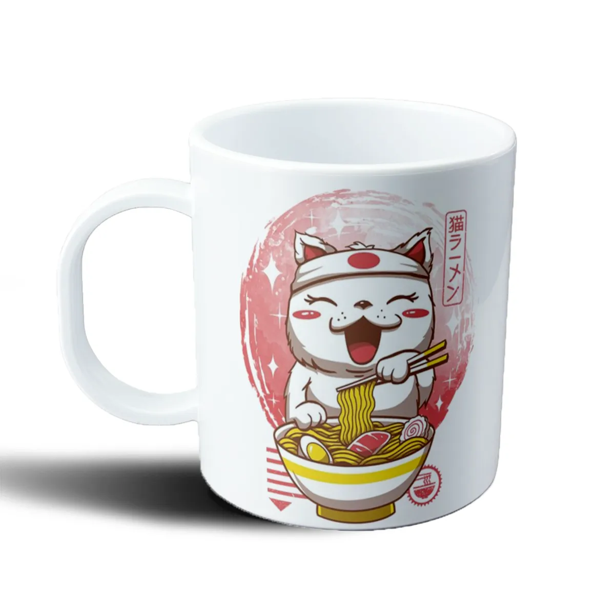 Taza de Plástico Gatito Ramen Japonés - vista 2