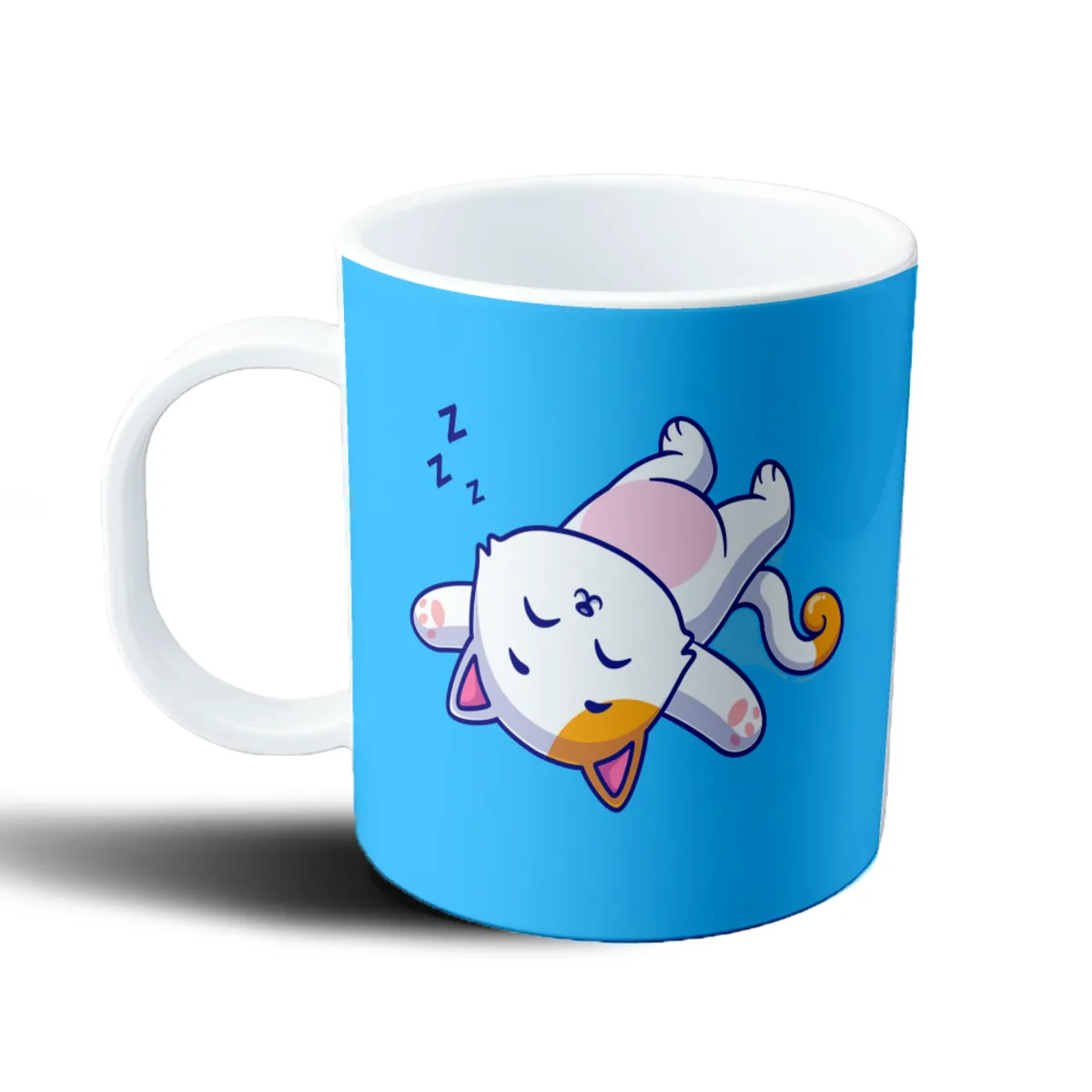 Taza de Plástico Gatito Durmiendo Boca Arriba - vista 2