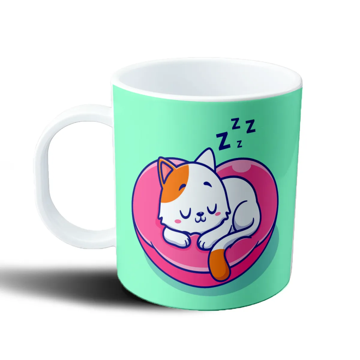 Taza de Plástico Dinosaurio Bebé Celeste y Verde - vista 2
