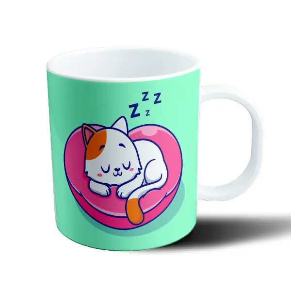 Taza de Plástico Dinosaurio Bebé Celeste y Verde