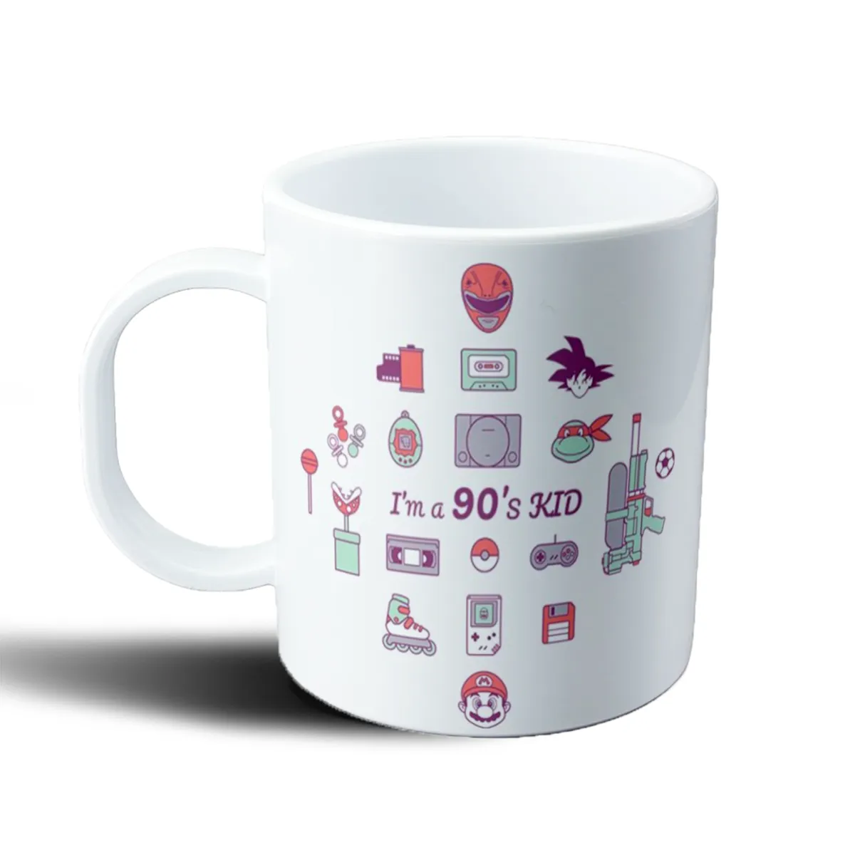 Taza de Plástico I'm a 90's Kid Nostalgia Gamer - vista 2