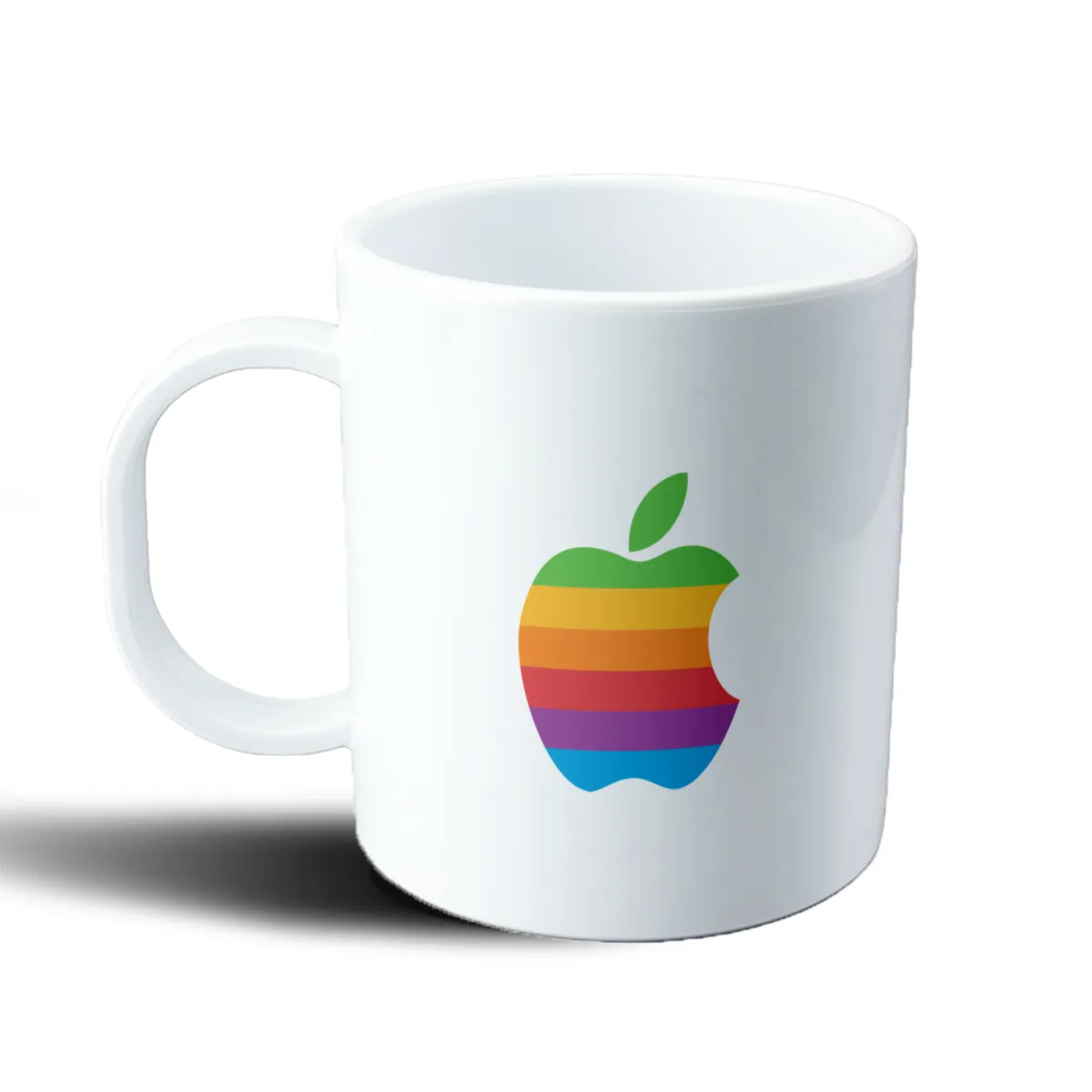 Taza de Plástico Apple Logo Arcoíris - vista 2