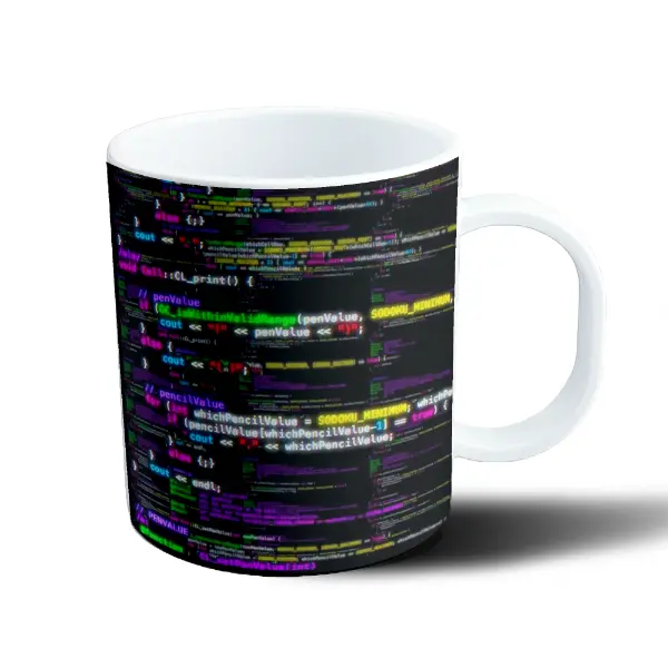 Taza de Plástico Código de Programación Sudoku en Colores