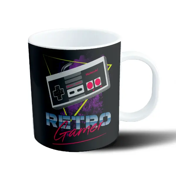 Taza de Plástico Retro Gamer Control Nintendo NES