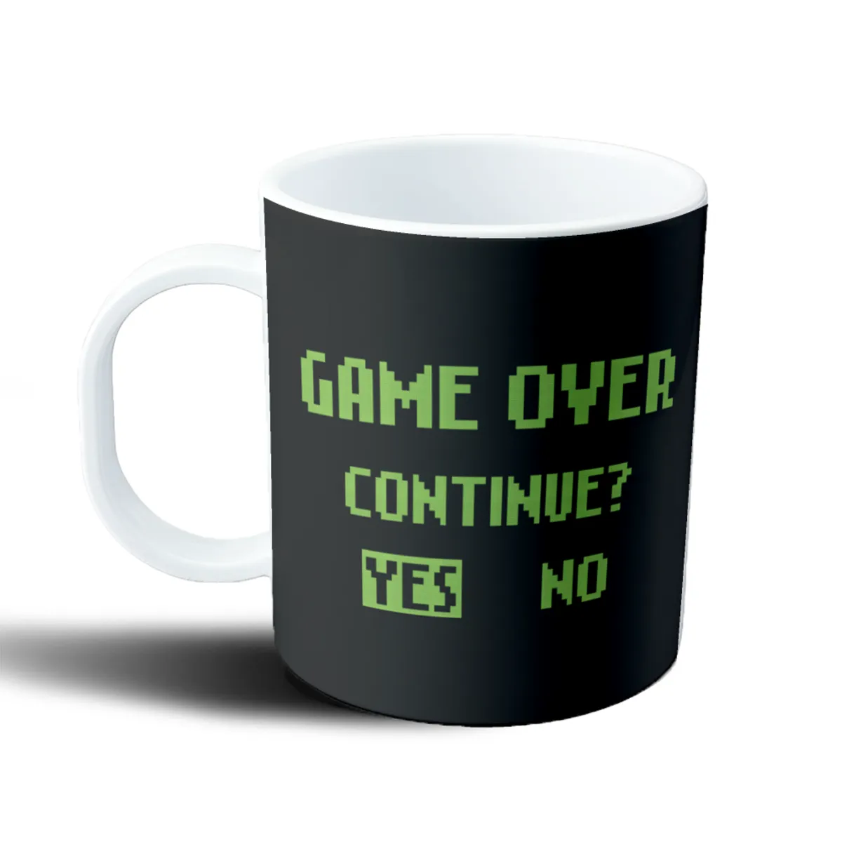 Taza de Plástico Game Over Continue Yes No - vista 2