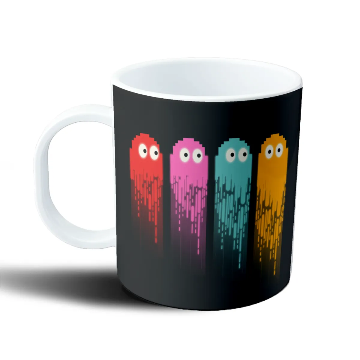 Taza de Plástico Pacman Fantasmas Neon - vista 2