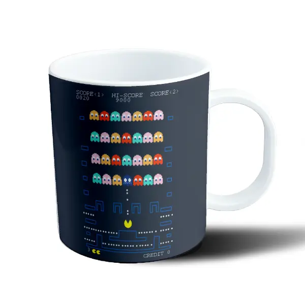 Taza de Plástico Pacman Arcade Fantasmas