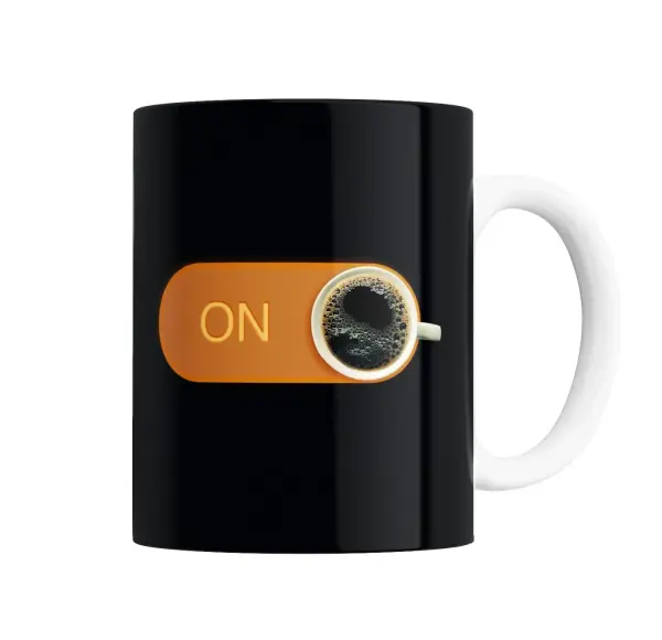 Taza de Cerámica Café On Interruptor