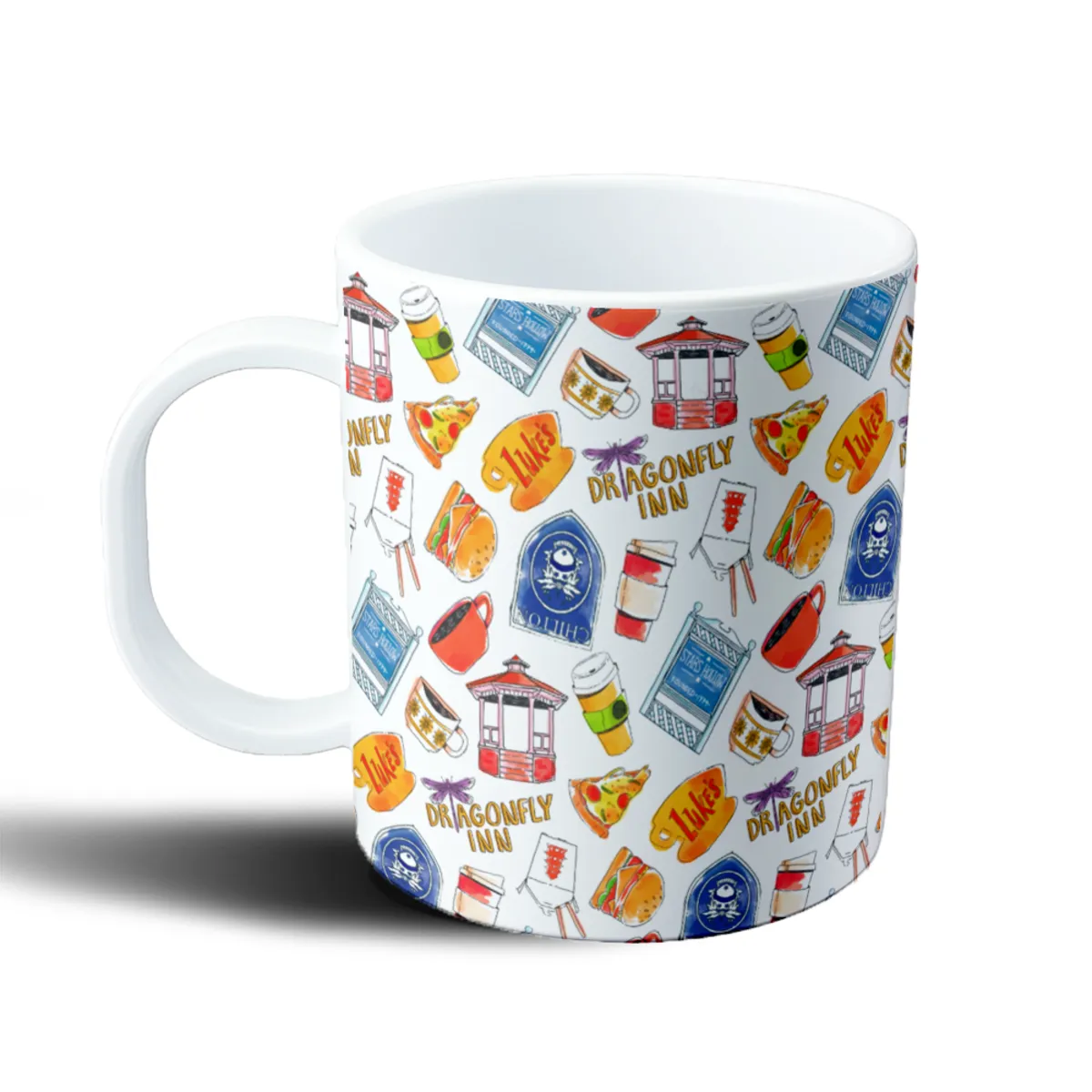 Taza de Plástico Gilmore Girls Stars Hollow Dragonfly Inn Pattern - vista 2