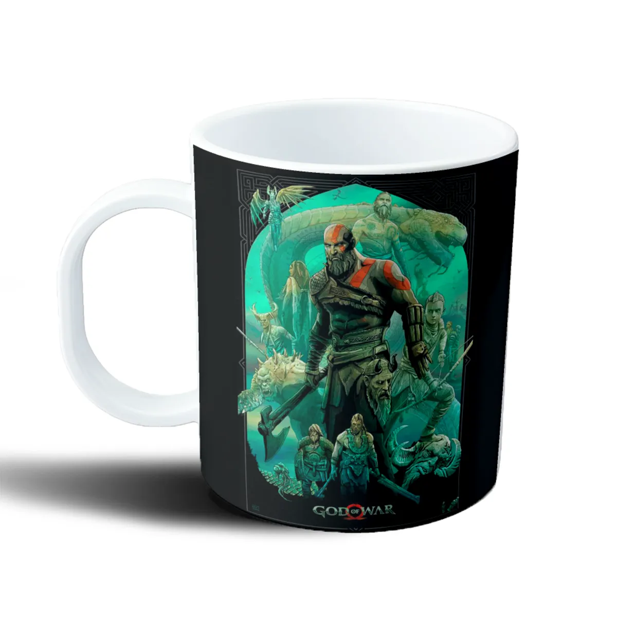 Taza de Plástico God of War Kratos y Atreus Mitología Nórdica - vista 2