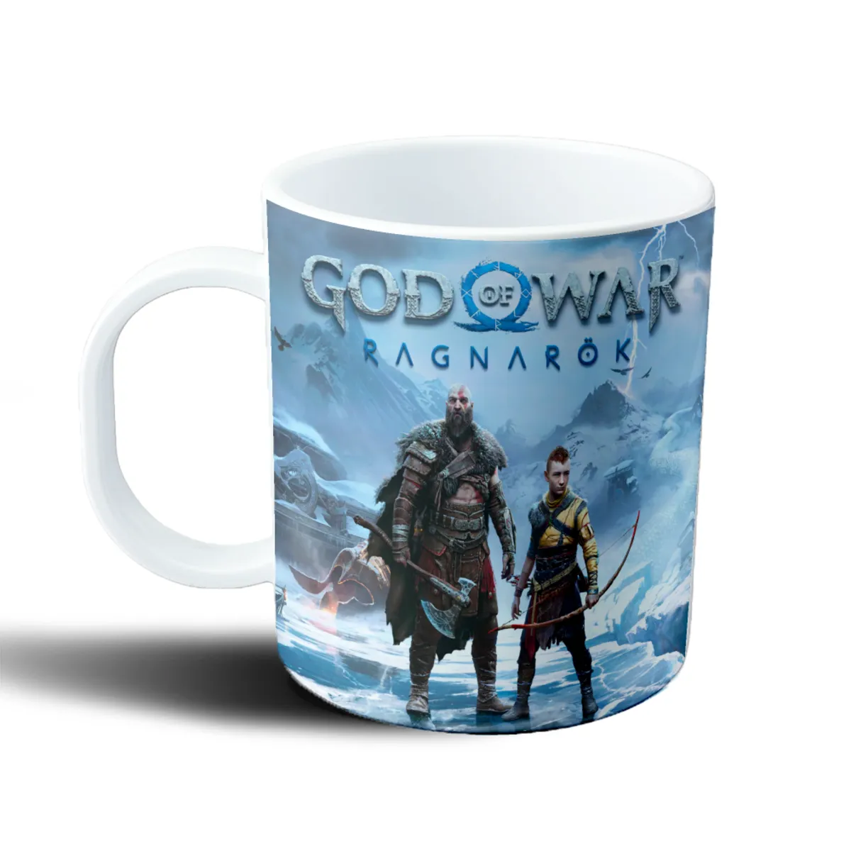 Taza de Plástico God of War Ragnarök Kratos y Atreus - vista 2