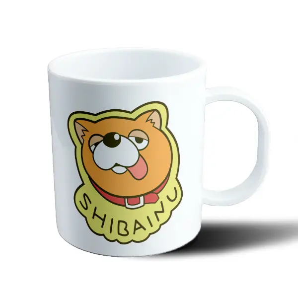 Taza de Plástico Gokushufudou Shiba Inu Dibujo Animado