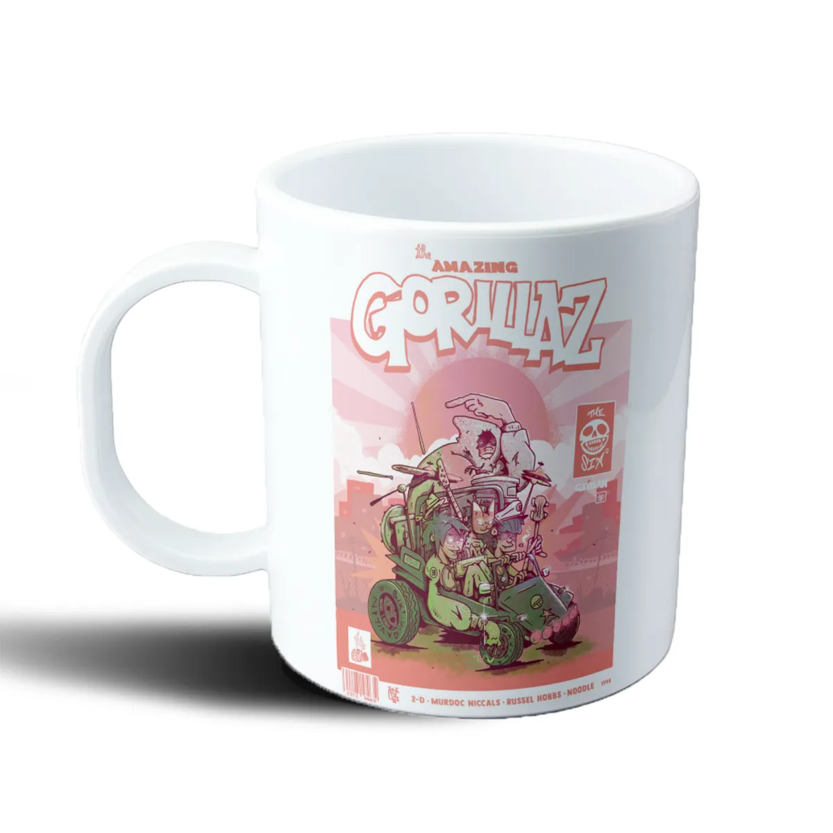 Taza de Plástico Gorillaz The Amazing Gorillaz Cover Retro - vista 2