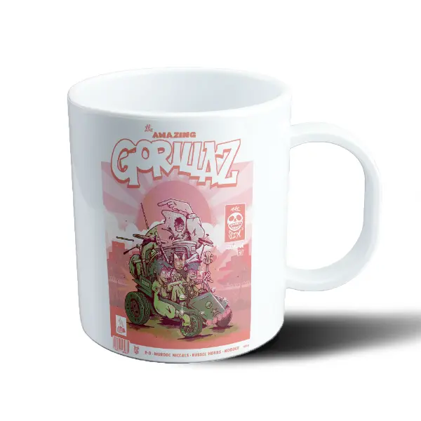 Taza de Plástico Gorillaz The Amazing Gorillaz Cover Retro