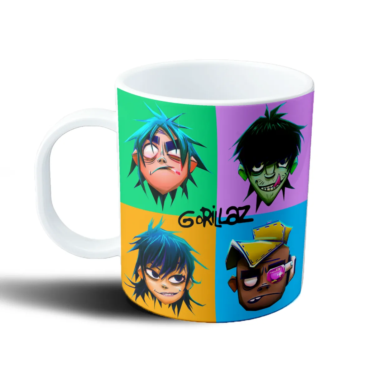 Taza de Plástico Gorillaz Personajes Pop Art - vista 2