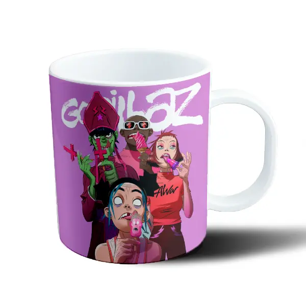 Taza de Plástico Gorillaz Murdoc Noodle Russel 2D