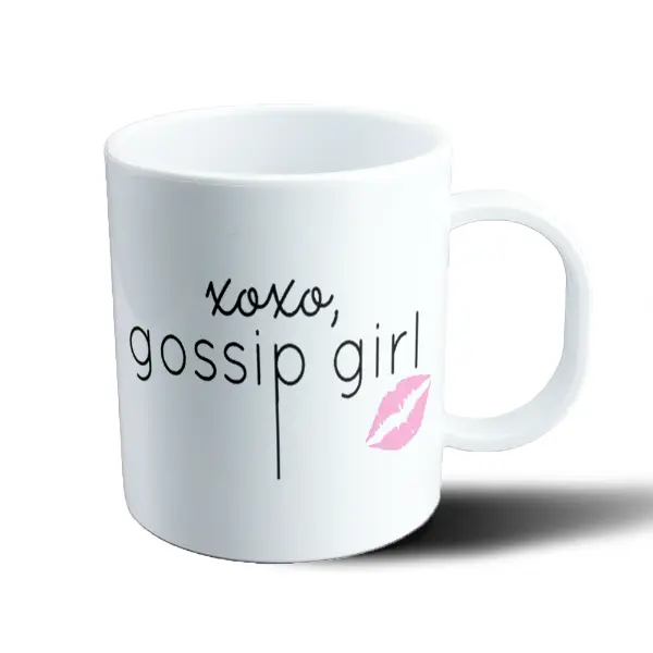 Taza de Plástico Gossip Girl XOXO con Beso