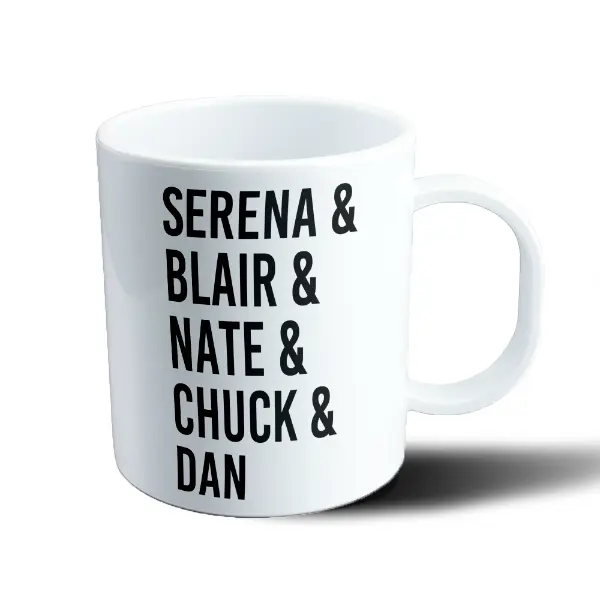 Taza de Plástico Gossip Girl Serena Blair Nate Chuck Dan
