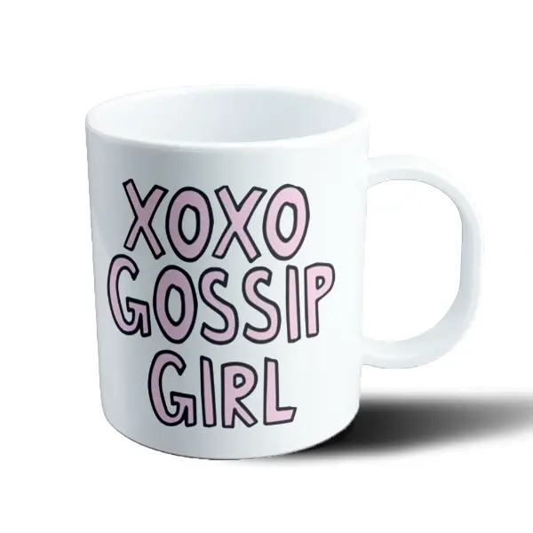 Taza de Plástico Gossip Girl XOXO Rosa