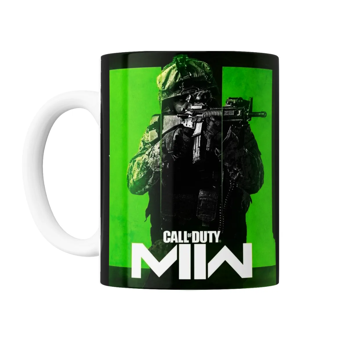 Taza de Cerámica Call of Duty MW2 Soldado con Fusil Verde - vista 2