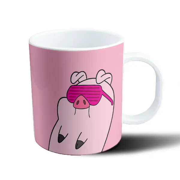 Taza de Plástico Gravity Falls Waddles Pato con Antifaz