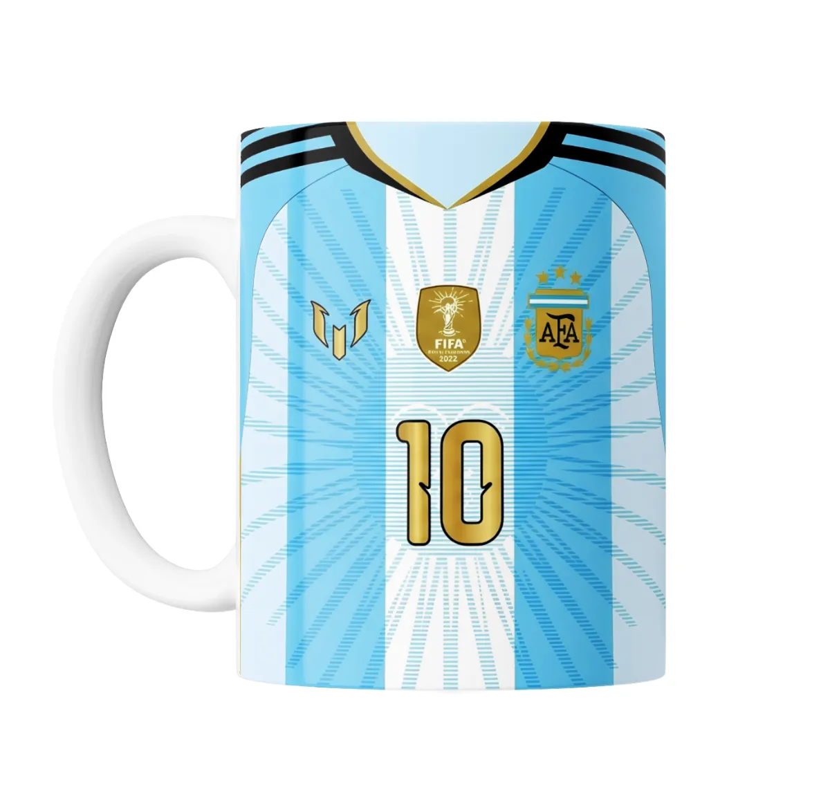 Taza de Cerámica Despedida Messi Selección Argentina 10 Mundial 2022 - vista 2