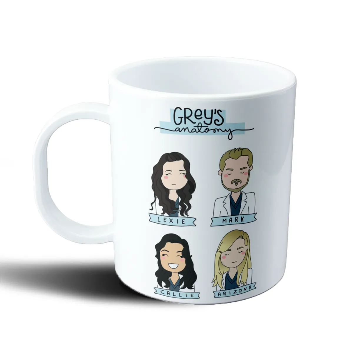 Taza de Plástico Grey's Anatomy Lexie Mark Callie Arizona - vista 2