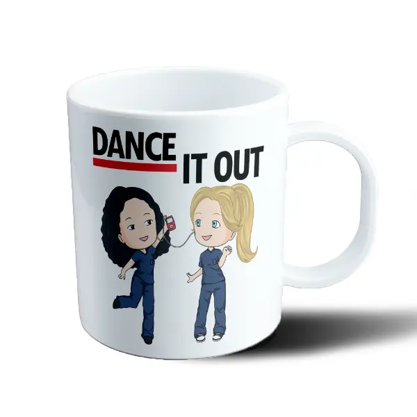 Taza de Plástico Grey's Anatomy Dance It Out Meredith y Cristina