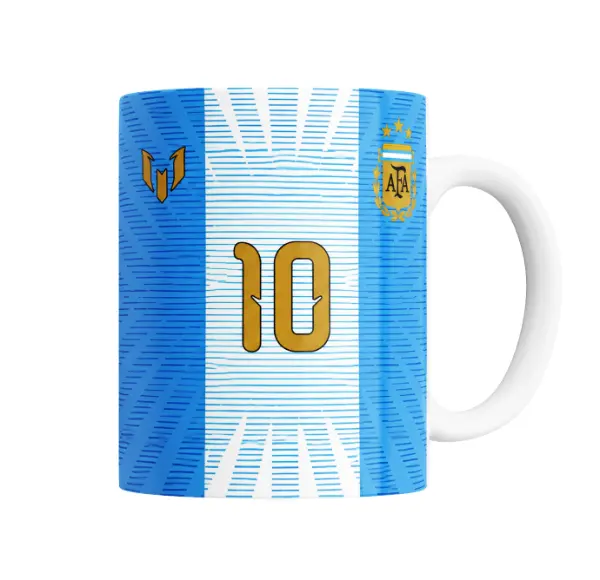 Taza de Cerámica Argentina Messi Camiseta 10 Despedida