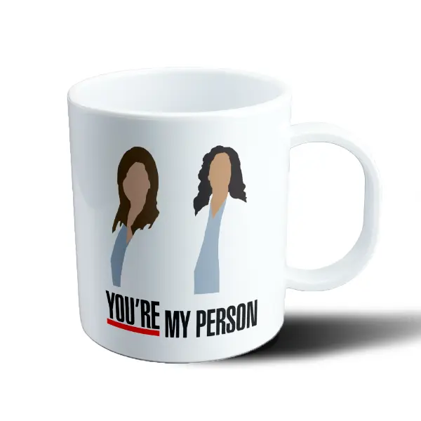 Taza de Plástico Grey's Anatomy You're My Person Meredith y Cristina