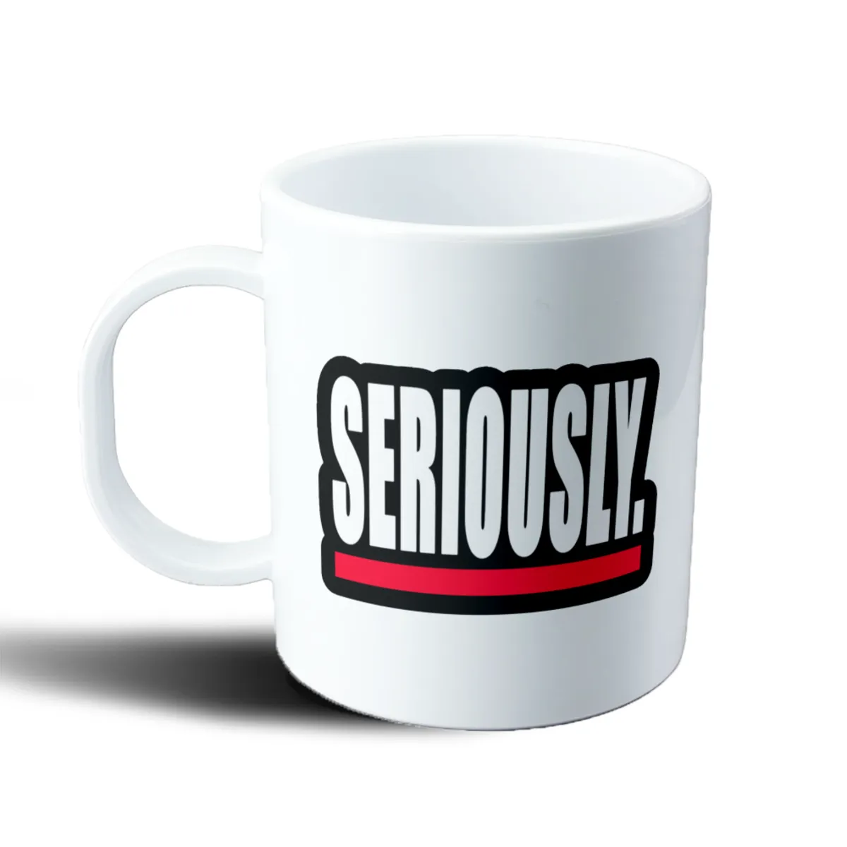 Taza de Plástico Greys Anatomy Seriously Logo Negro y Rojo - vista 2