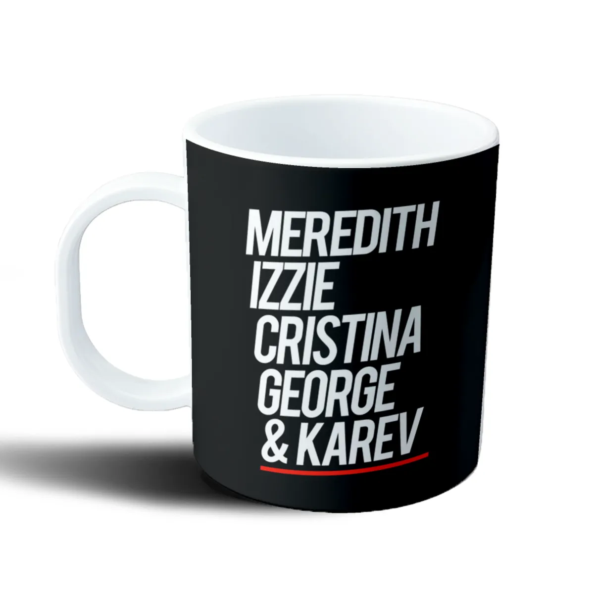 Taza de Plástico Grey's Anatomy Meredith Izzie Cristina George Karev - vista 2