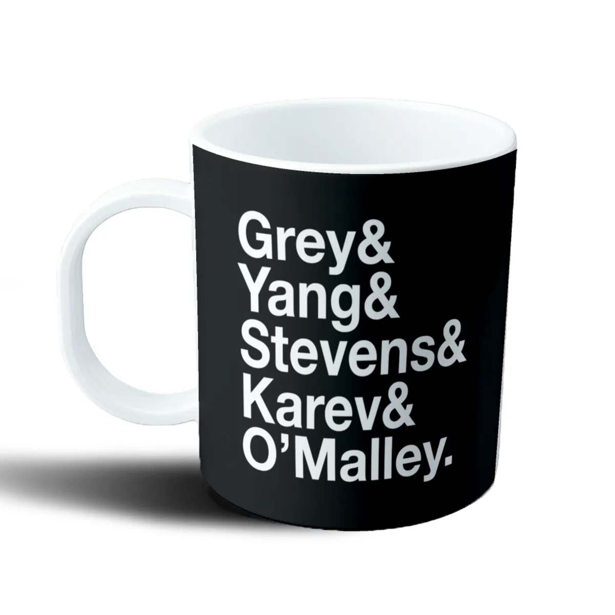 Taza de Plástico Grey's Anatomy Apellidos Personajes - vista 2