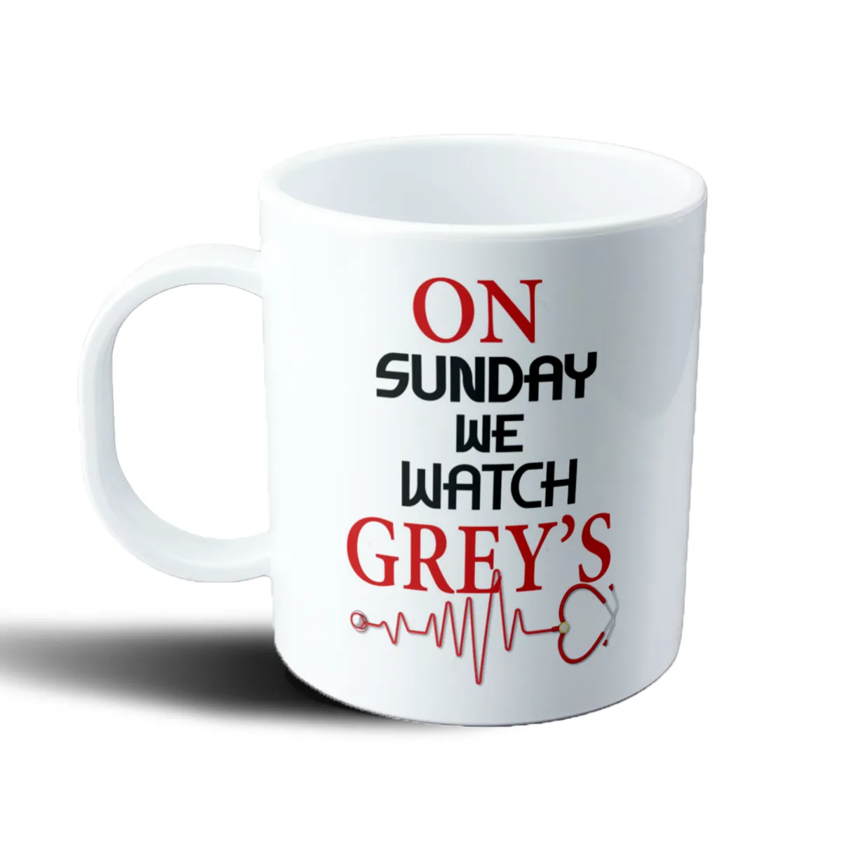 Taza de Plástico Grey's Anatomy On Sunday We Watch - vista 2
