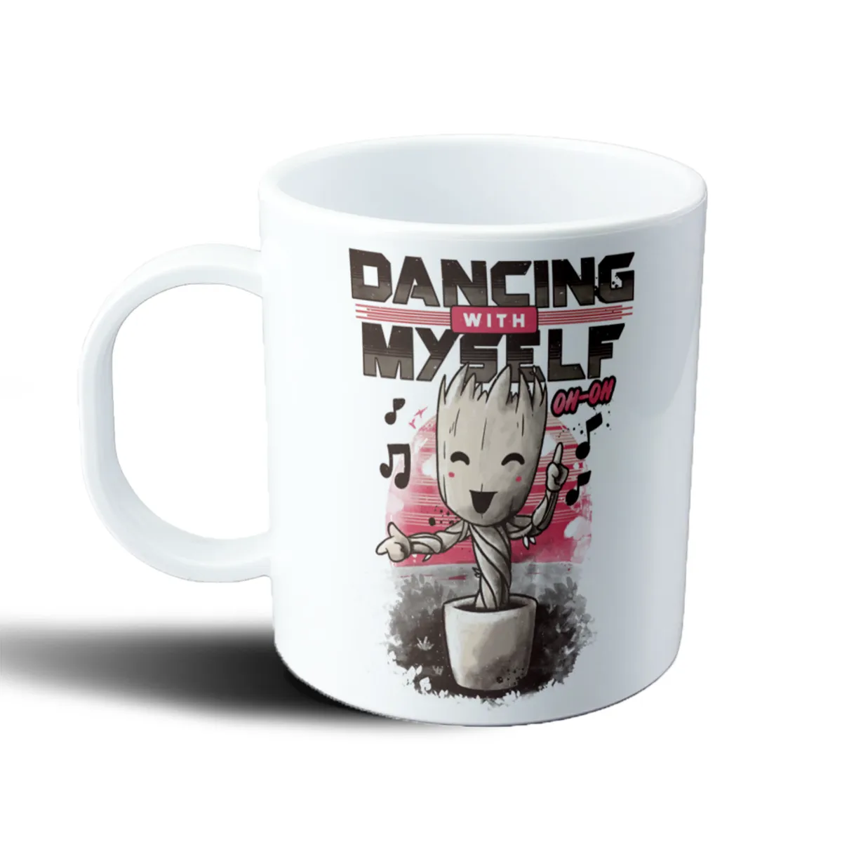 Taza de Plástico Groot Dancing with Myself - vista 2